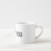 Expresso Je t'aime tasse de café express (Droite)