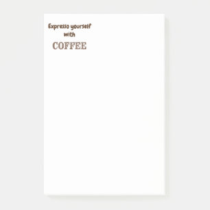 Expresso Jezelf met Coffee Fun Quote Post-it® Notes