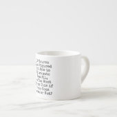 Expresso L'INTJ dans lui est tasse de café express (Devant droit)