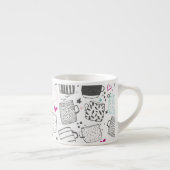 Expresso Motif de tasse dessinée à la main, conception tran (Droite)