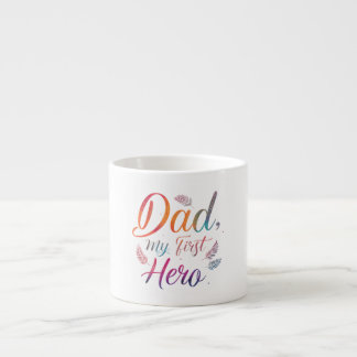 Expresso Papa, Mon Premier Héros - Design de Tasse à Expres