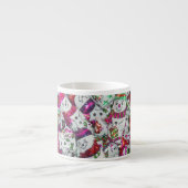 Expresso Sweet Snowmen Tasse espresso rose (Devant)