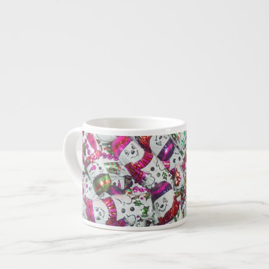 Expresso Sweet Snowmen Tasse espresso rose (Devant gauche)