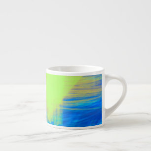 Expresso Tasse à café à coups de pinceau d'art abstrait