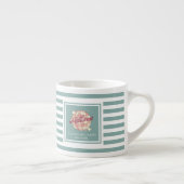 Expresso Tasse à café Espresso à rayures turquoises (Droite)