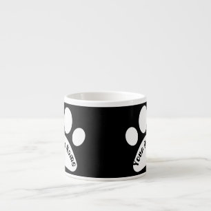Expresso Tasse à café personnalisée avec empreinte de patte