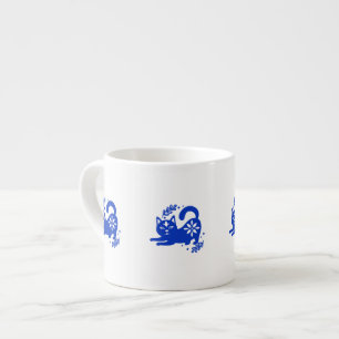 Expresso Tasse à espresso Chat Bleu Espiègle – CozyBun