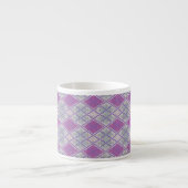 Expresso TASSE À ESPRESSO EN MAILLE ARGYLE LILAC + Initiale (Devant)