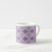 EXPRESSO TASSE À ESPRESSO EN MAILLE ARGYLE LILAS (Devant droit)