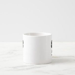 Expresso Tasse « All Tied Up In Style » – Élégant nœud noir