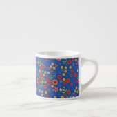 Expresso Tasse Café Chic Rétro avec Impression Florale sur  (Droite)