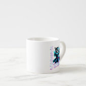 Expresso Tasse Chat Samouraï Électrique - Parfaite pour les (Devant droit)