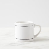 Expresso Tasse de CAFÉ EXPRESS AVEC l'INITIALE de (Droite)
