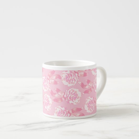 Expresso Tasse de café express de café de motif d'oeillet (Devant droit)