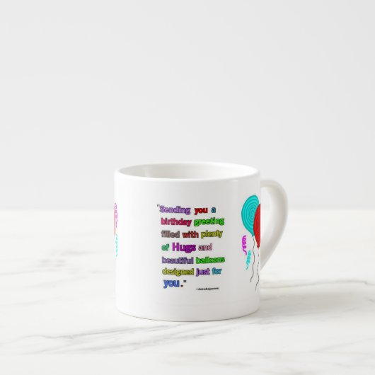 Expresso Tasse de café express de citation de salutation (Devant droit)