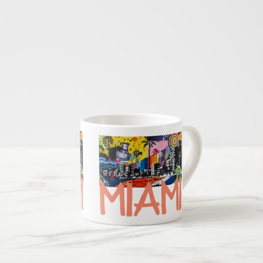 Expresso Tasse de café express de Miami la Floride (Devant droit)