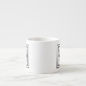 Expresso Tasse de café express de monogramme de la lettre S (Devant)
