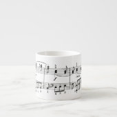 Expresso Tasse de café express de notes musicales (Devant)