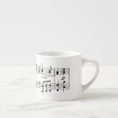 Expresso Tasse de café express de notes musicales (Droite)