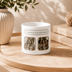 Expresso Tasse de photo de famille personnalisée – Ensemble