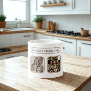 Expresso Tasse de photo de famille personnalisée – Ensemble