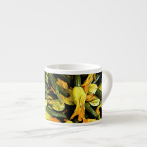 Tasse de Venise à la maison - fleurs de courgette