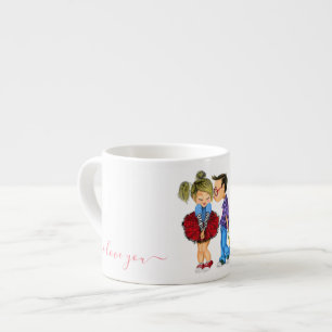 Expresso Tasse d'espresso Couple Amour - Je t'aime pour tou