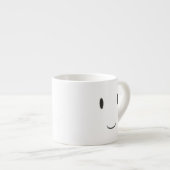 Expresso Tasse double-faite face de sourire heureuse (Devant droit)