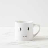 Expresso Tasse double-faite face de sourire heureuse (Droite)