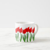 Expresso Tasse en céramique de café express de tulipes (Devant droit)
