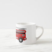 Expresso Tasse en céramique de petite taille de Firetruck (Droite)