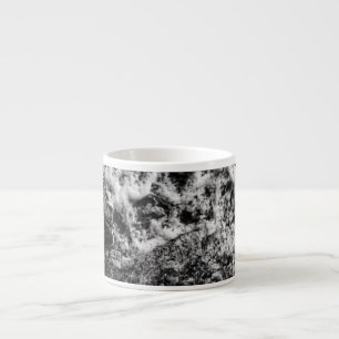 Expresso Tasse en céramique Vagues océaniques noir et blanc