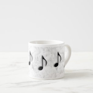 Expresso Tasse espresso Notes de Musique