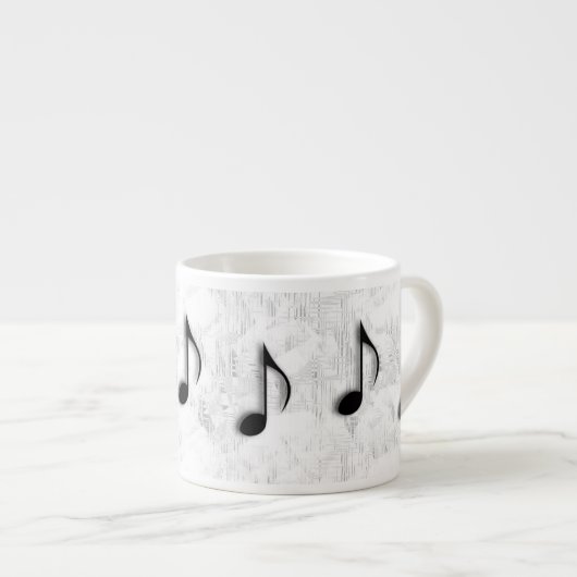 Expresso Tasse espresso Notes de Musique (Devant droit)