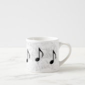 Expresso Tasse espresso Notes de Musique (Droite)