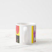 Expresso Tasse géométrie folle funky (Dos)