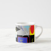 Expresso Tasse géométrie folle funky (Droite)