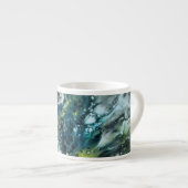 Expresso Tasse moderne. Motif abstrait. (Devant droit)