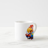Expresso Tasse perroquet buvant un espresso (Devant droit)