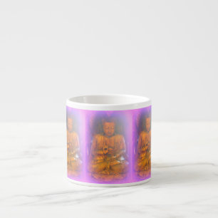 Expresso tasse pourpre de café express de buddhas d'aura