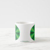 Expresso Tasse spéciale Illusion Optique Verte (Devant)