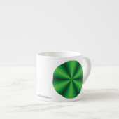 Expresso Tasse spéciale Illusion Optique Verte (Devant droit)