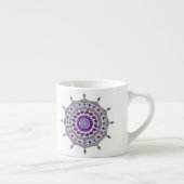 Expresso Tasse spéciale Mehndi Fantasy Argent (Droite)