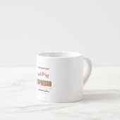 Expresso Tasse spéciale rétro But First Espresso 6 oz (Devant droit)