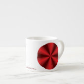 Expresso Tasse spéciale rouge illusion optique (Devant droit)