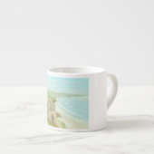 Expresso Vieille mine de bidon, chemin de côte, tasse de (Devant droit)