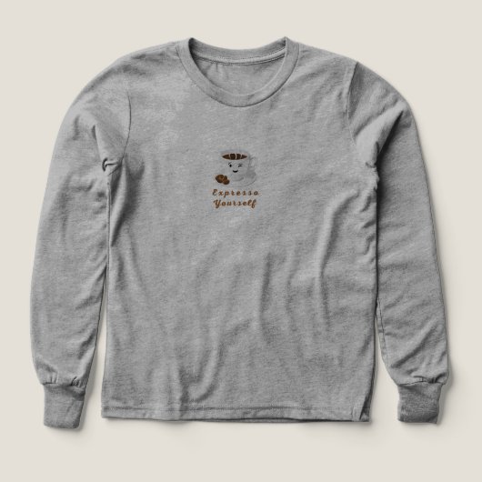 Expresso Yourself - Drôle café souriant Tee (Motif recto)