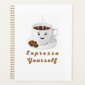 Expresso Yourself – Funny Smiling Coffee Tee (Devant)
