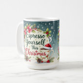 Expresso yourself this Christmas Koffiemok (Voorkant links)