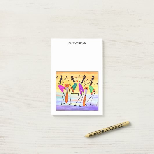Exprimer le bonheur Post-It Notes (Sur un bureau)
